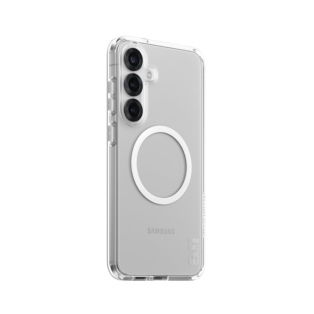 Étui pour Samsung Galaxy S25+ S936, PanzerGlass, Care Urban Combat, Transparent Blanc