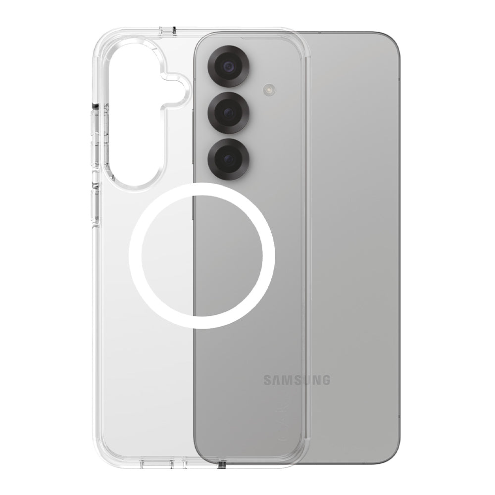 Étui pour Samsung Galaxy S25+ S936, PanzerGlass, Care Urban Combat, Transparent Blanc