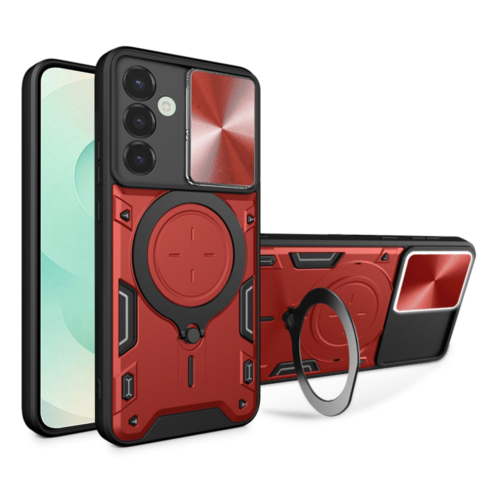 Coque pour Samsung Galaxy S25+ S936, Techsuit, CamGuard Pro, Rouge
