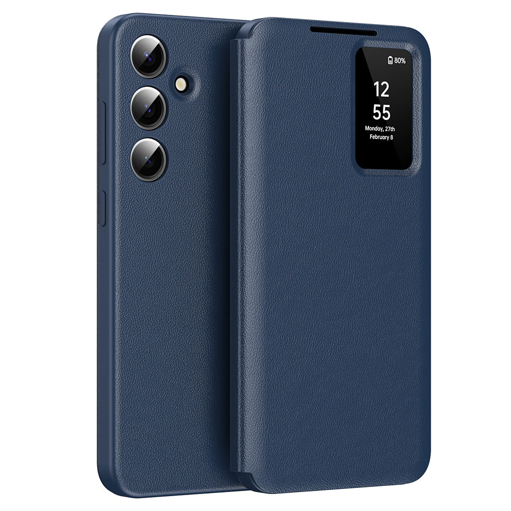 Coque pour Samsung Galaxy S25+ S936, Techsuit, SmartView, Bleue