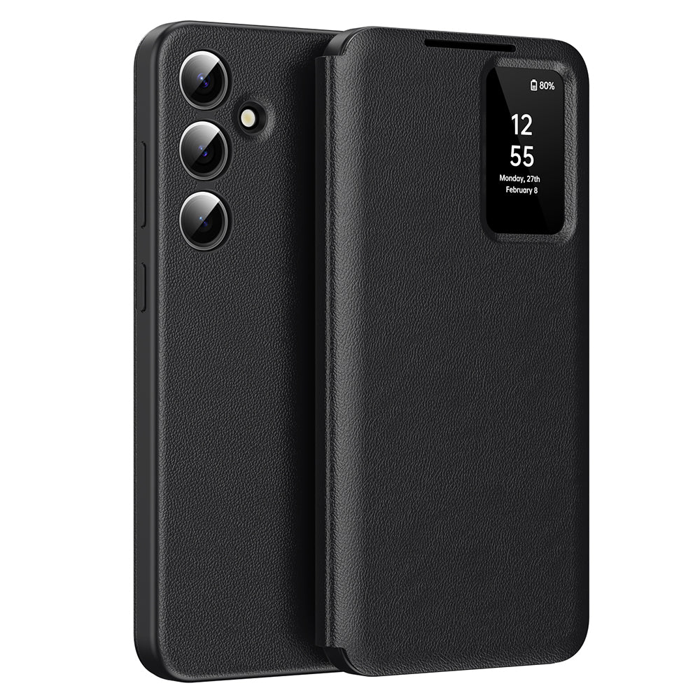 Coque pour Samsung Galaxy S25+ S936, Techsuit, SmartView, Noire