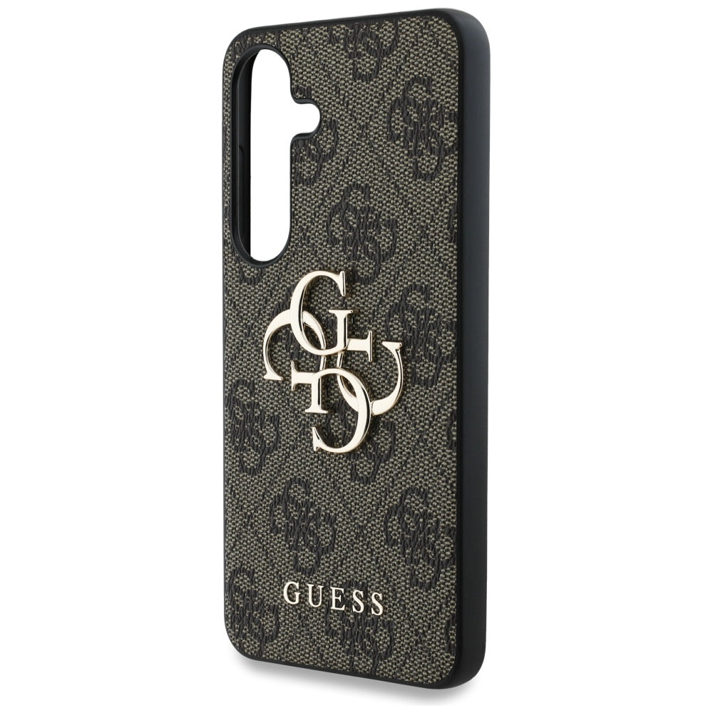 Case for Samsung Galaxy S25 S931, Guess, 4G Big Logo, Brown