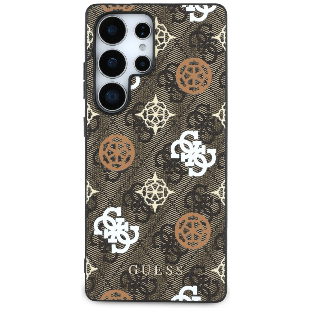 Étui pour Samsung Galaxy S25 Ultra S938, Guess, 4G Peony, Marron