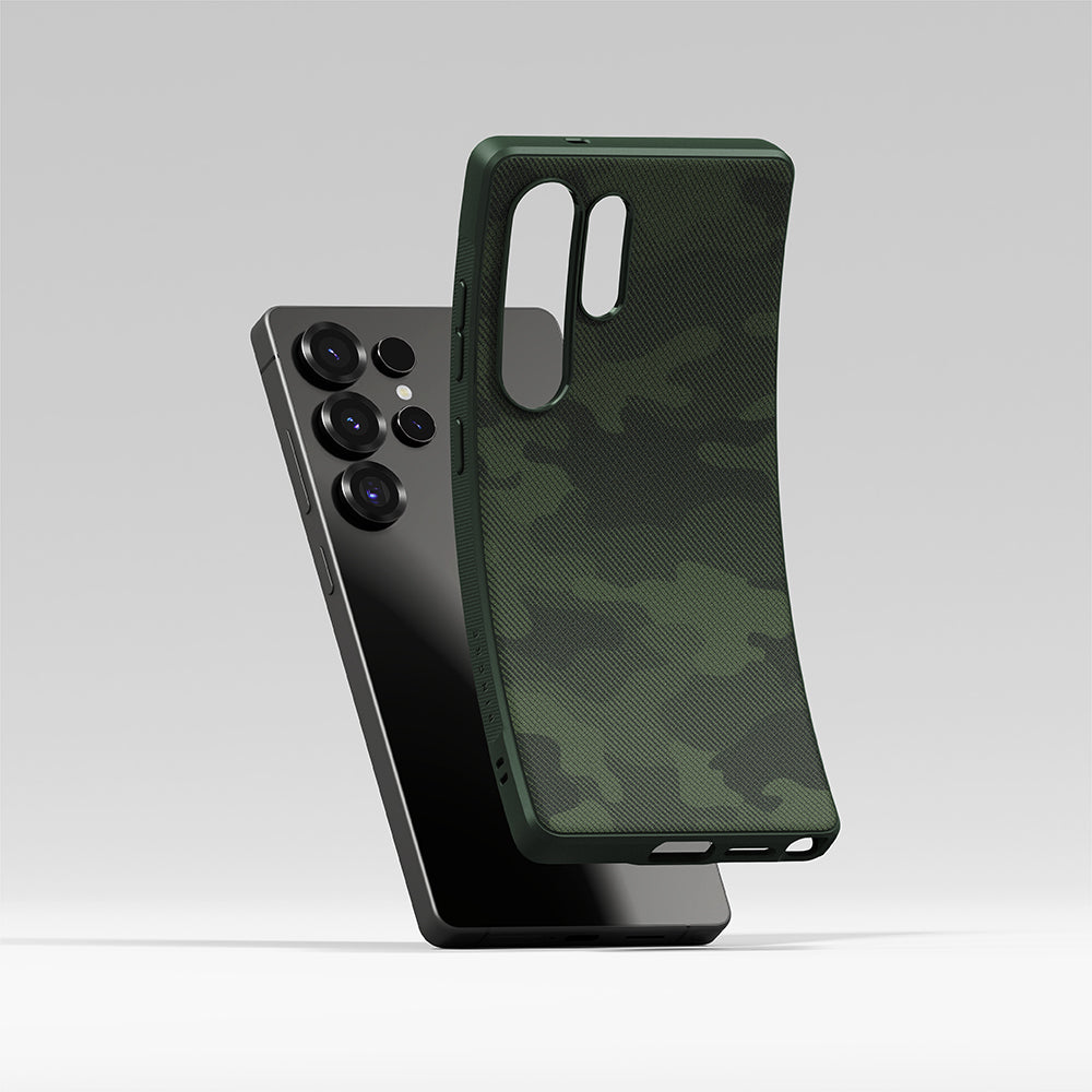 Étui pour Samsung Galaxy S25 Ultra S938, Ringke, Design Onyx, Camouflage
