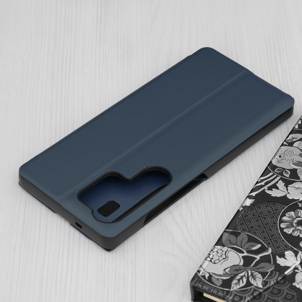 Coque pour Samsung Galaxy S25 Ultra S938, Techsuit, eFold, Bleu Foncé
