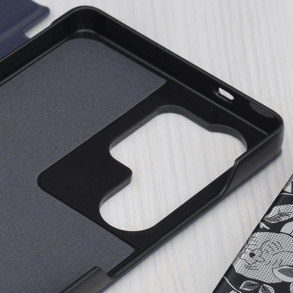 Coque pour Samsung Galaxy S25 Ultra S938, Techsuit, eFold, Bleu Foncé