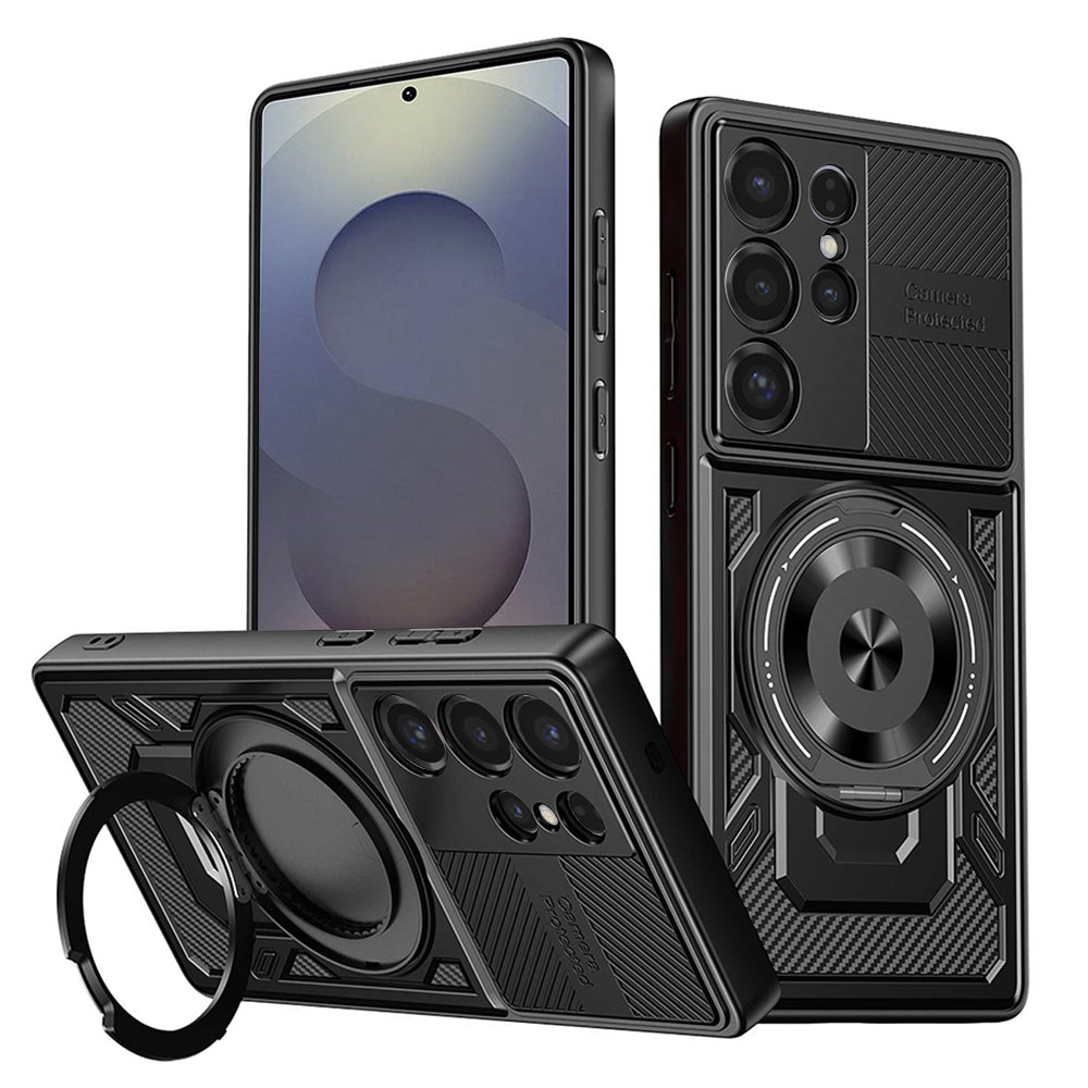 Coque pour Samsung Galaxy S25 Ultra S938, Techsuit, RuggedCam, Noire