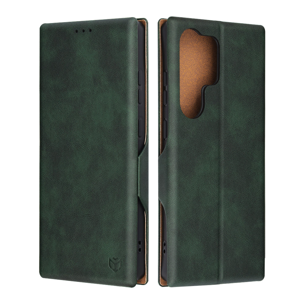 Coque pour Samsung Galaxy S25 Ultra S938, Techsuit, Safe Wallet Plus, Vert