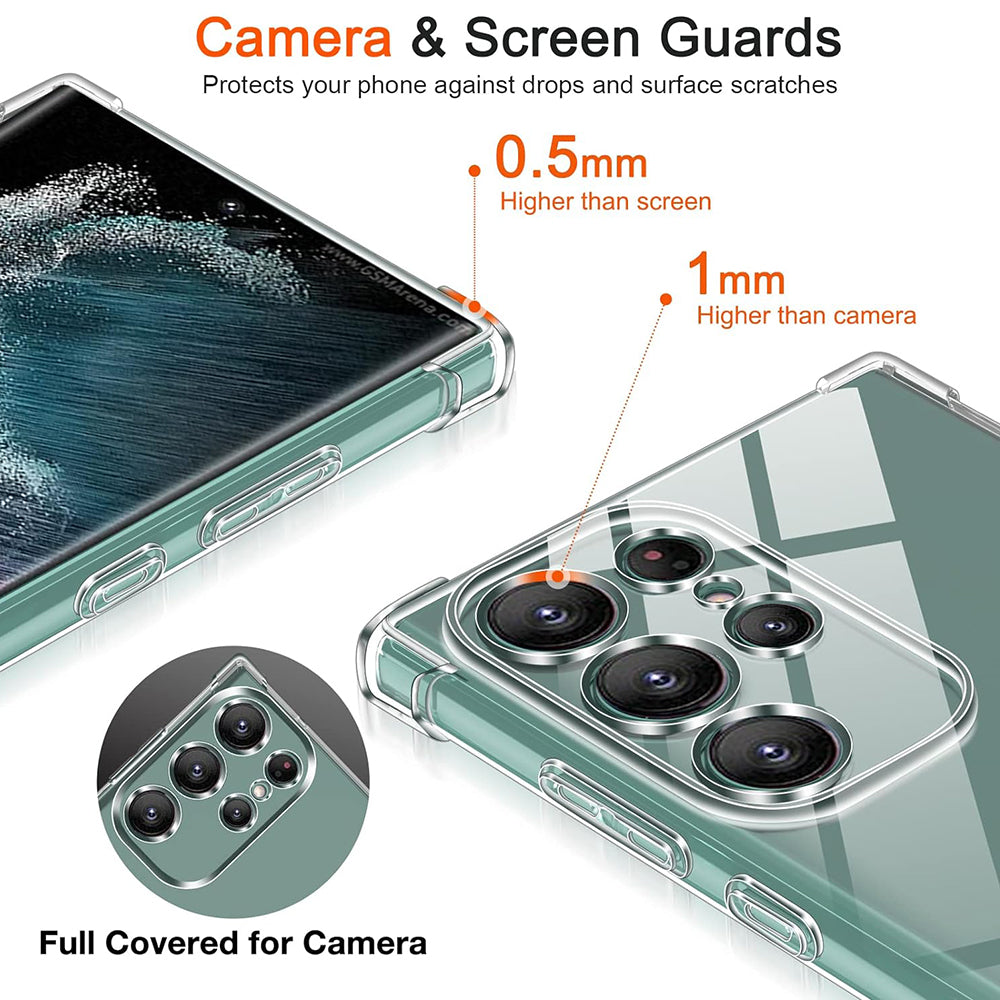 Coque pour Samsung Galaxy S25 Ultra S938, Techsuit, Antichoc Claire, Transparente