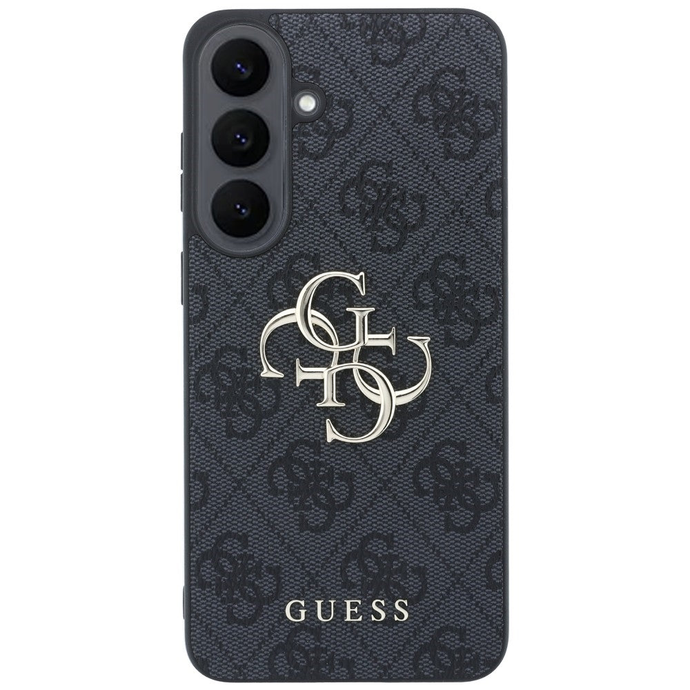 Coque pour Samsung Galaxy S26 FE S741, Guess, Logo Métal 4G, Noire