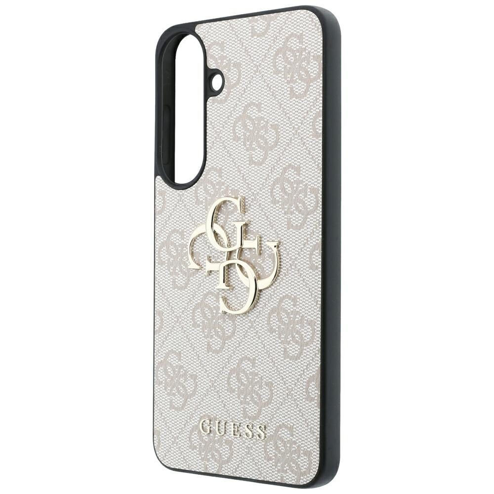 Coque pour Samsung Galaxy S26 FE S741, Guess, Logo Métal 4G, Rose