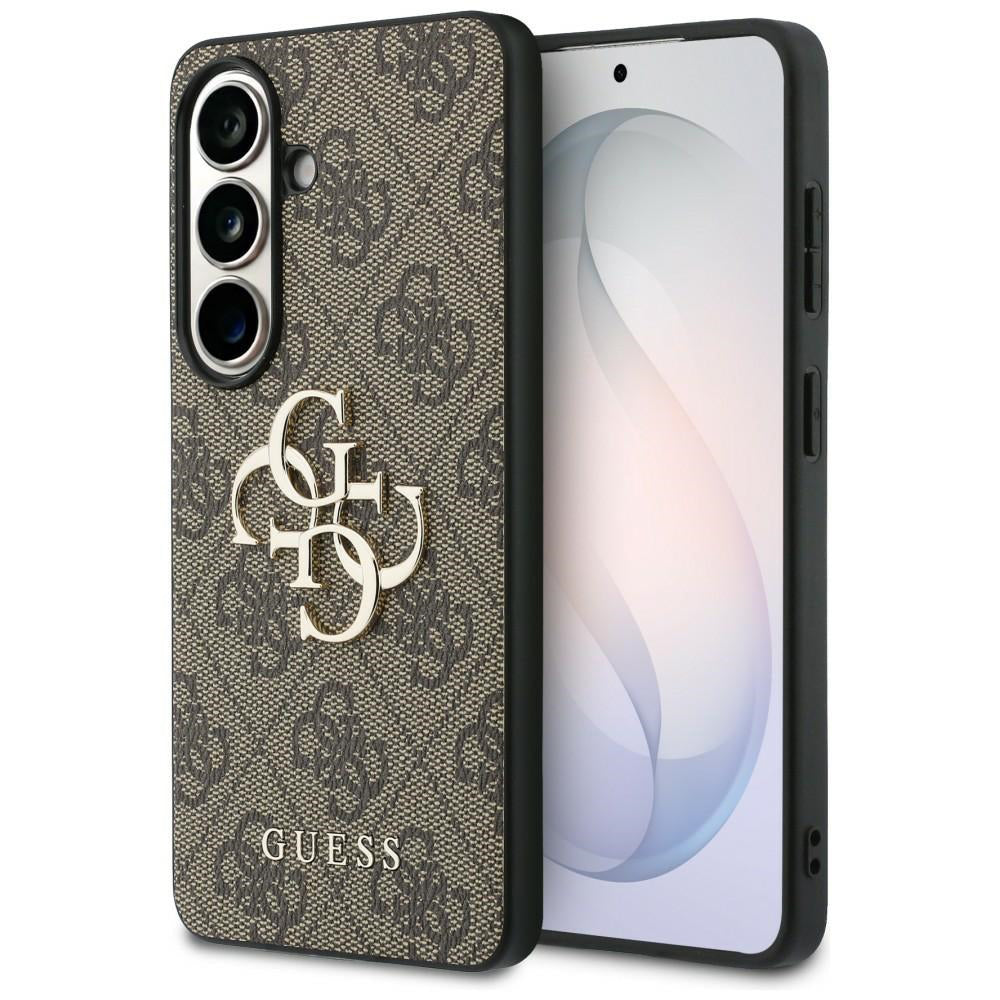 Étui pour Samsung Galaxy S26 S942, Guess, 4G Big Logo, Marron