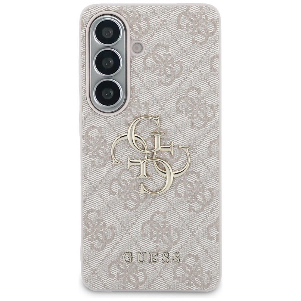 Étui pour Samsung Galaxy S26 S942, Guess, 4G Big Logo, Rose.