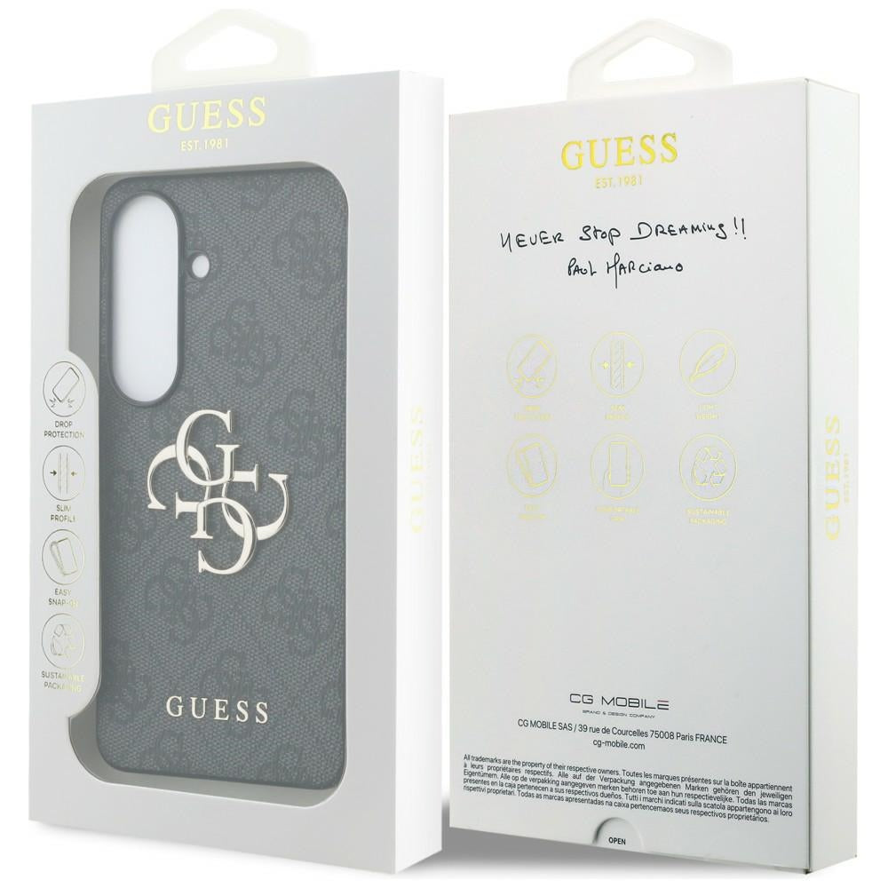 Étui pour Samsung Galaxy S26 Plus S947, Guess, 4G Big Logo, Noir