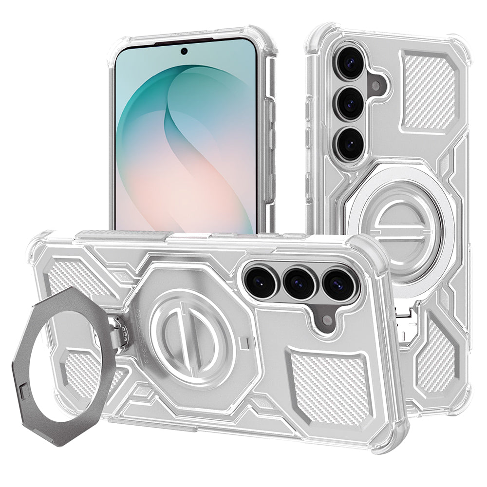 Coque pour Samsung Galaxy S26 Plus S947, Techsuit, Carbon Shield Pro, Blanc