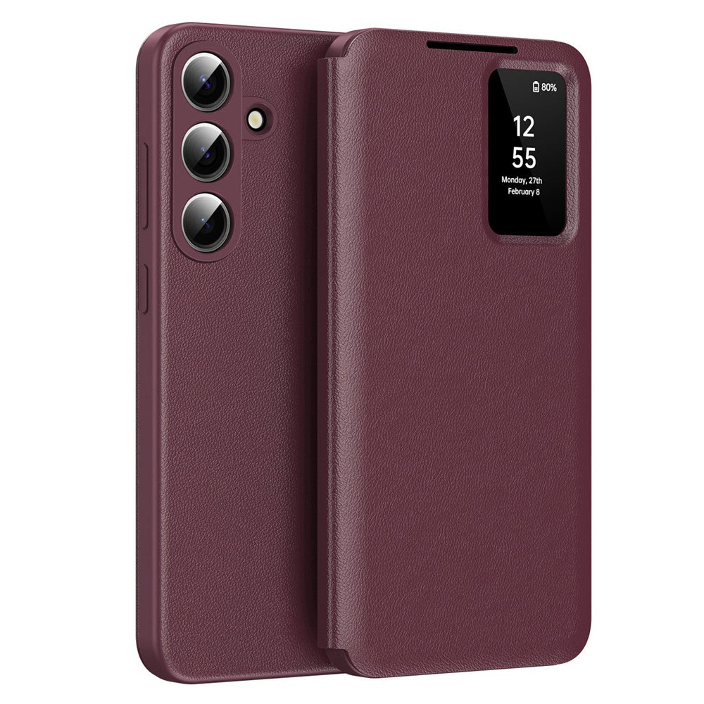 Étui pour Samsung Galaxy S26 Plus, Techsuit, SmartView, Rouge