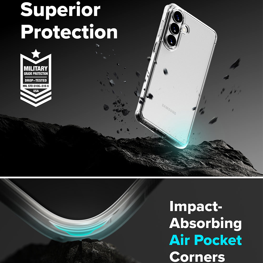 Étui pour Samsung Galaxy S26 S942, Ringke, Fusion, Transparent