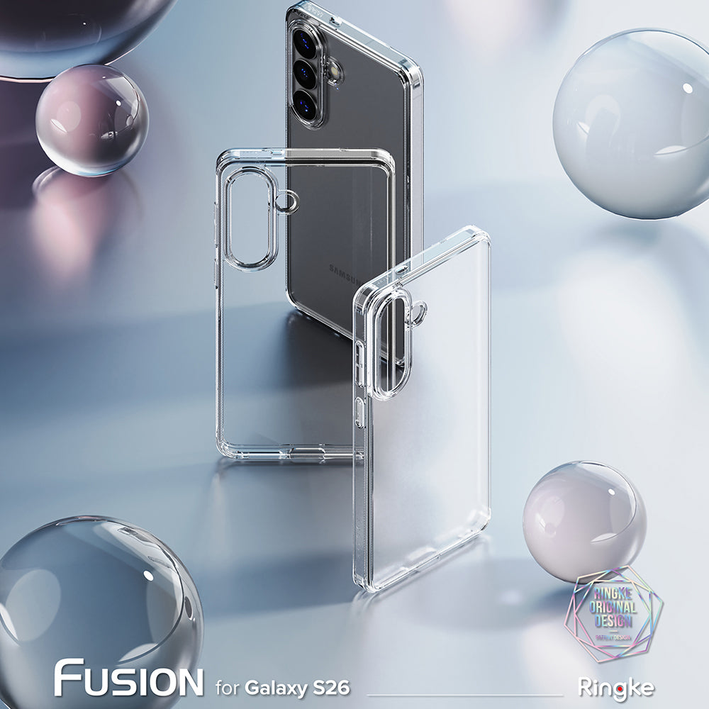 Case for Samsung Galaxy S26 S942, Ringke, Fusion, Matte Transparent