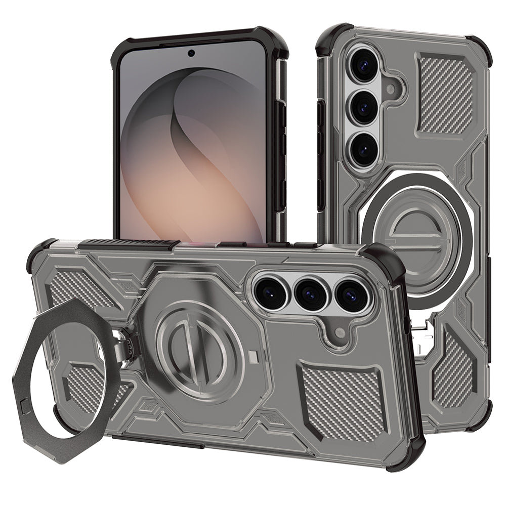 Étui pour Samsung Galaxy S26 S942, Techsuit, Carbon Shield Pro, Fumé