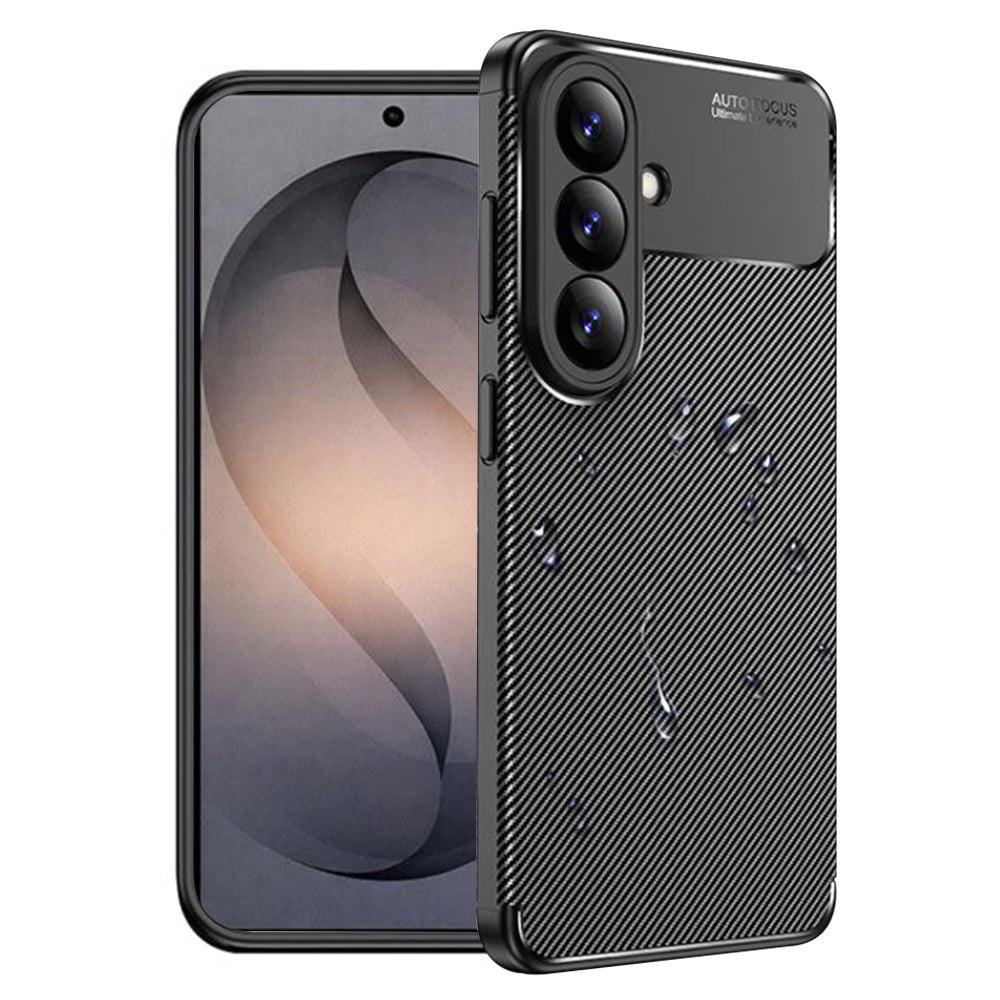 Étui pour Samsung Galaxy S26 S942, Techsuit, CarbonFiber, Noir