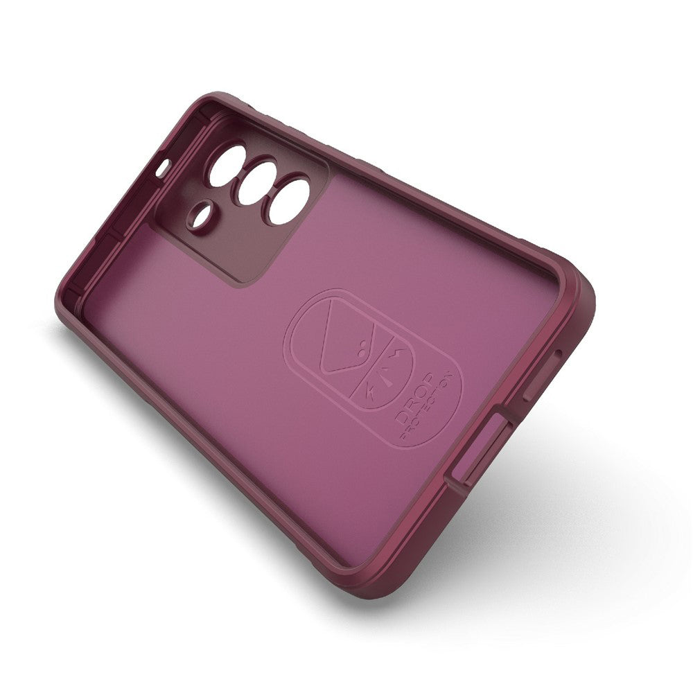 Coque pour Samsung Galaxy S26 S942, Techsuit, Magic Shield, Bordeaux