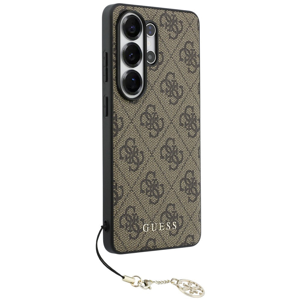 Étui pour Samsung Galaxy S26 Ultra S948, Guess, 4G Classic Logo Charm, Marron