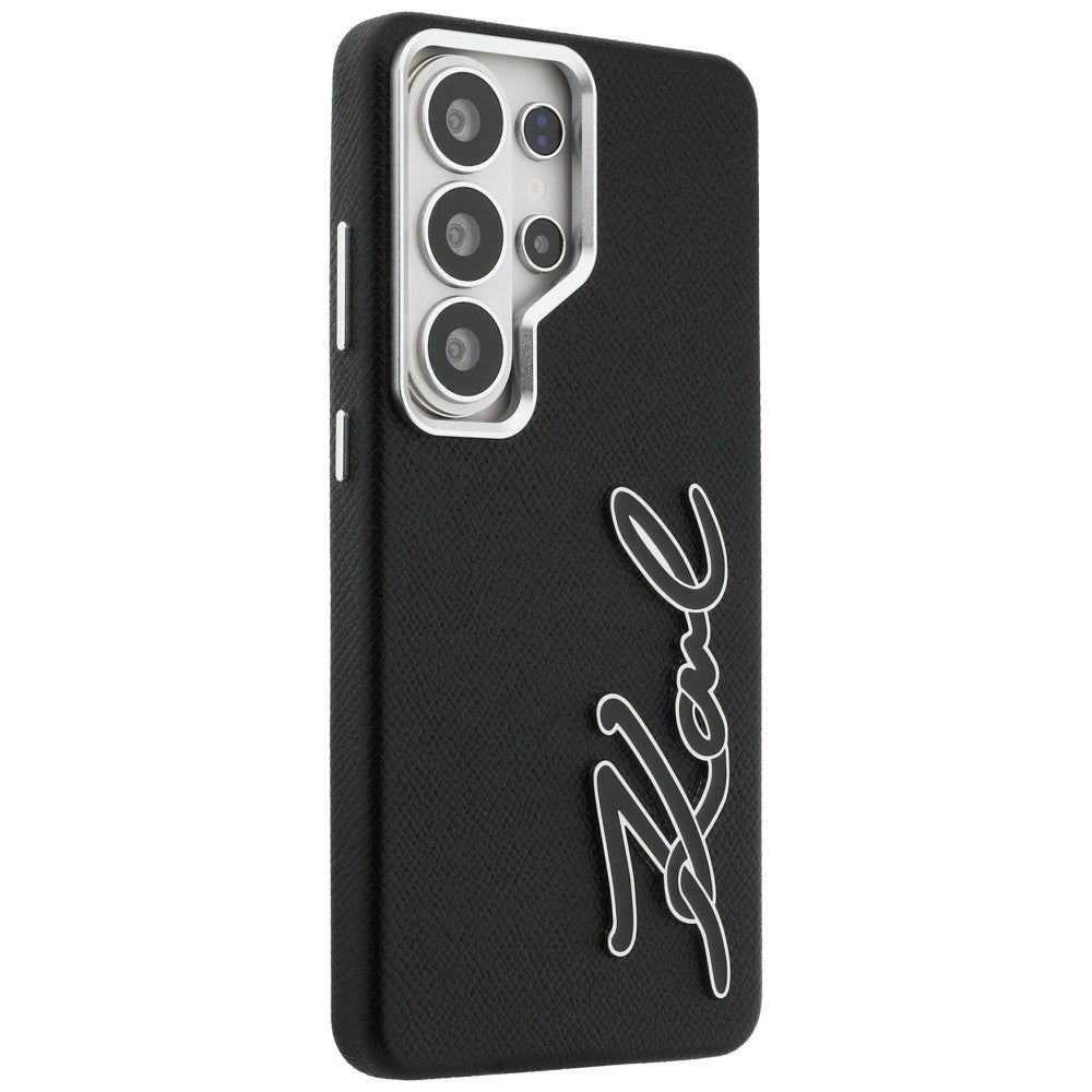 Case for Samsung Galaxy S26 Ultra S948, Karl Lagerfeld, Signature Resin Logo, Black