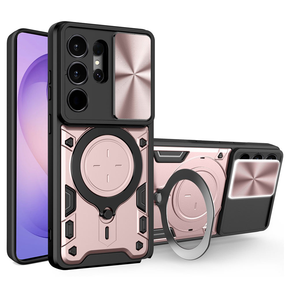 Coque pour Samsung Galaxy S26 Ultra S948, Techsuit, CamGuard Pro, Rose Doré