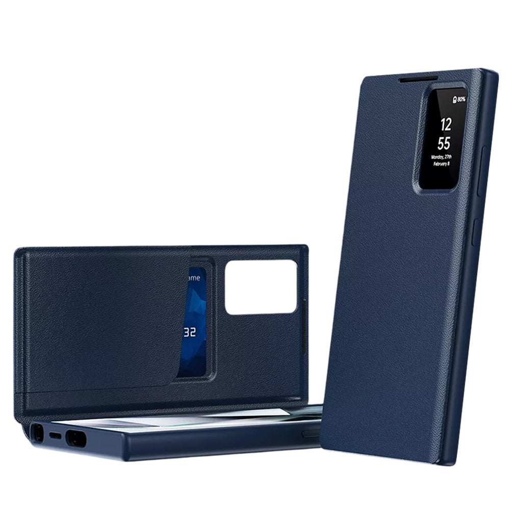 Étui pour Samsung Galaxy S26 Ultra S948, Techsuit, SmartView, Bleu