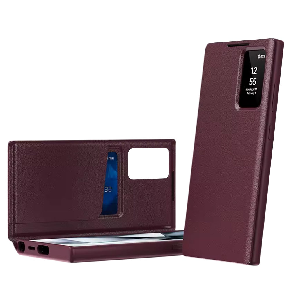 Étui pour Samsung Galaxy S26 Ultra S948, Techsuit, SmartView, Rouge