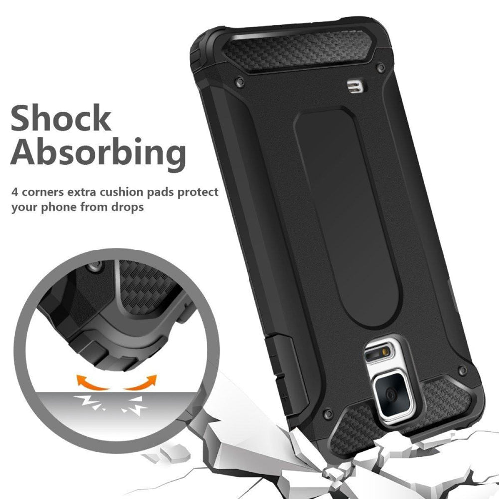 Coque pour Samsung Galaxy S5 G900, Techsuit, Hybrid Armor, Noire