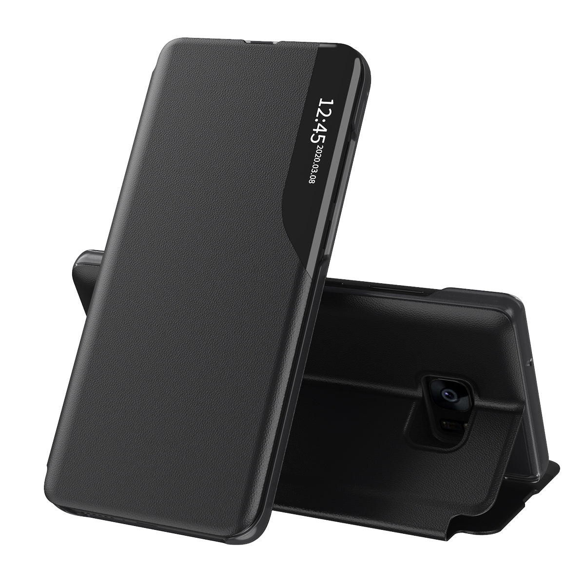 Coque pour Samsung Galaxy S7 edge G935, Techsuit, eFold, Noire