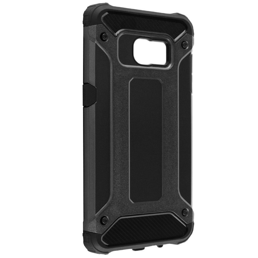 Coque pour Samsung Galaxy S7 edge G935, Techsuit, Hybrid Armor, Noire