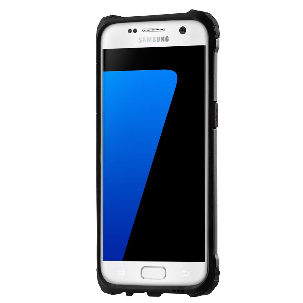 Coque pour Samsung Galaxy S7 G930, Techsuit, Hybrid Armor, Noire
