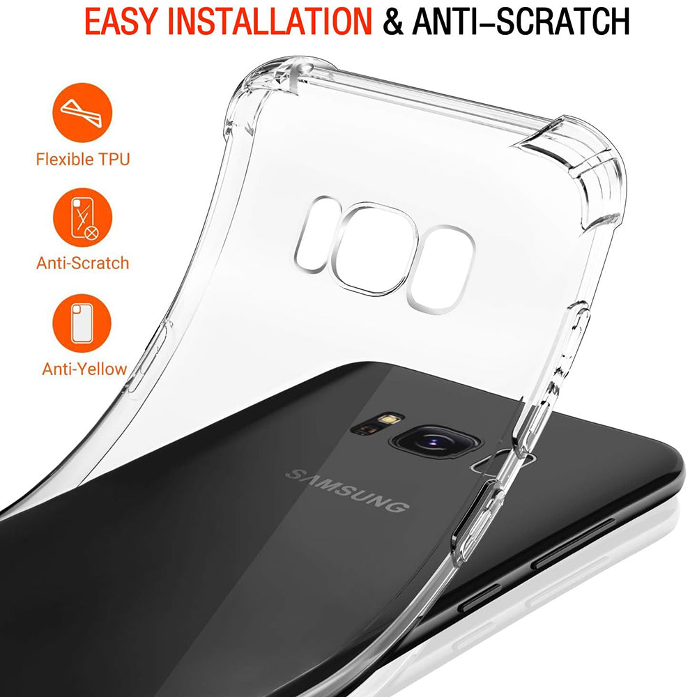 Coque pour Samsung Galaxy S8+ G955, Techsuit, Anti-choc Claire, Transparente