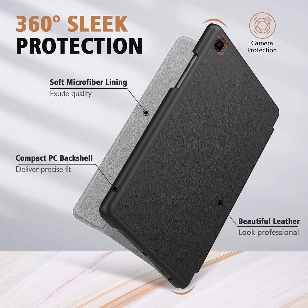 Housse pour Samsung Galaxy Tab A7 10.4 (2020) / Tab A7 10.4 (2022), Techsuit, FoldPro, Noire