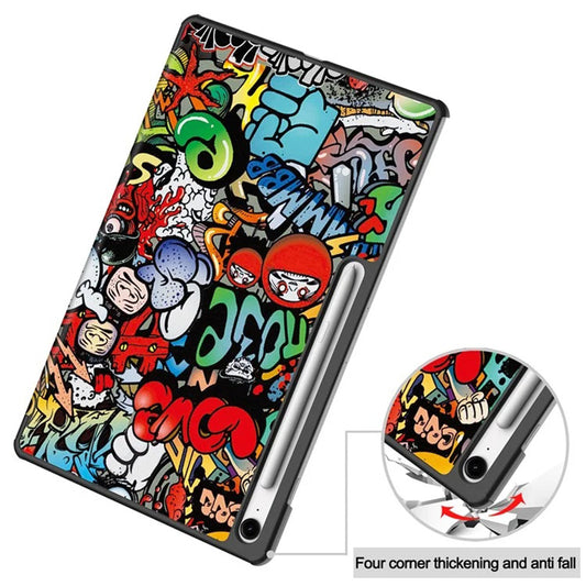 Coque pour Samsung Galaxy Tab S10 FE+, Techsuit, FoldPro Urban Vibe, Multicolore