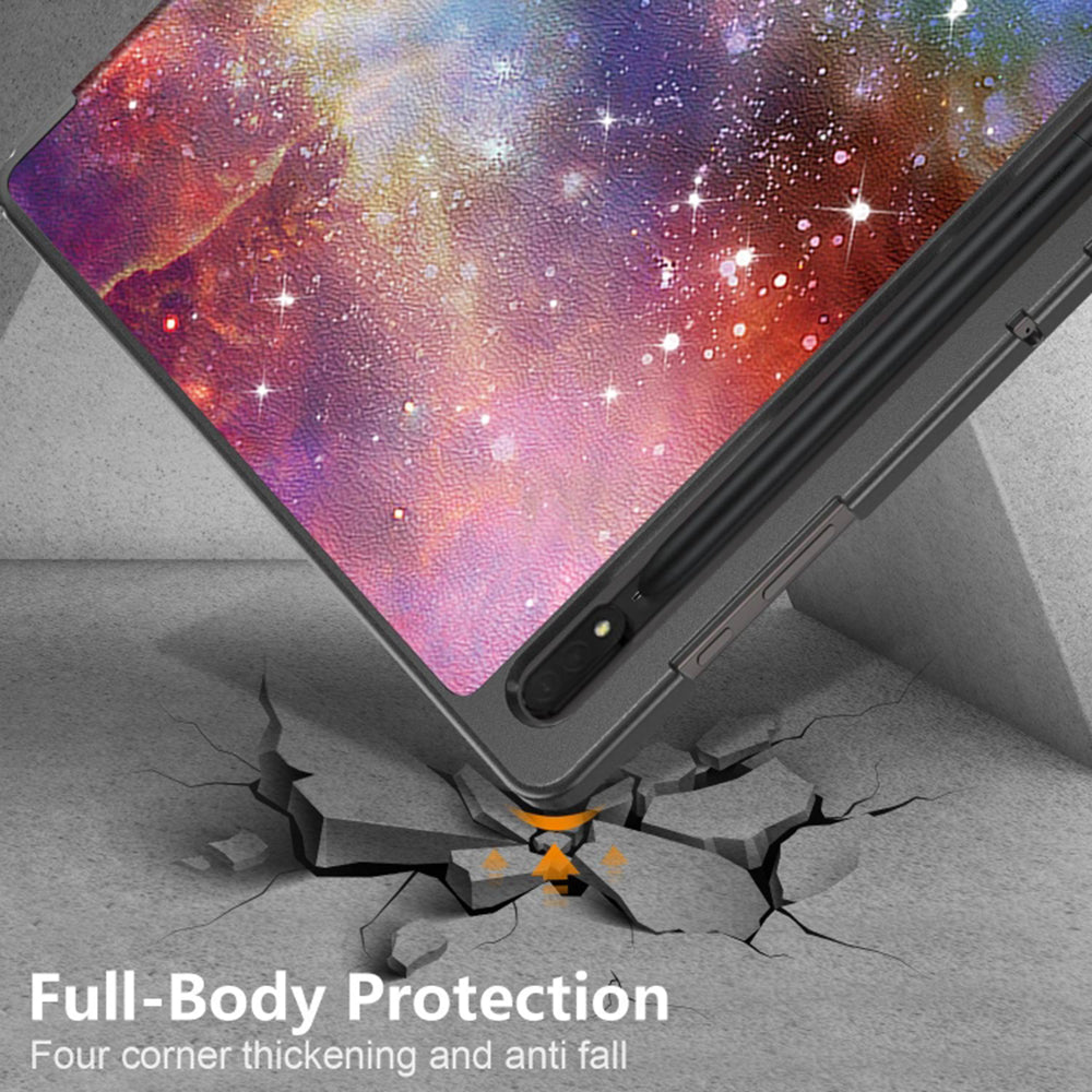 Coque pour Samsung Galaxy Tab S10 Ultra / Tab S9 Ultra / Tab S8 Ultra, Techsuit, FoldPro Galaxy, Multicolore