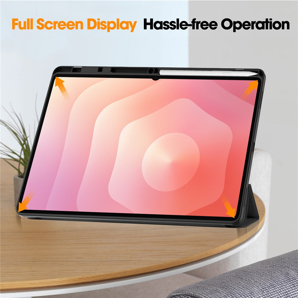 Housse pour Samsung Galaxy Tab S12 Ultra / Tab S11 Ultra, Techsuit, Flex Trifold, Rose