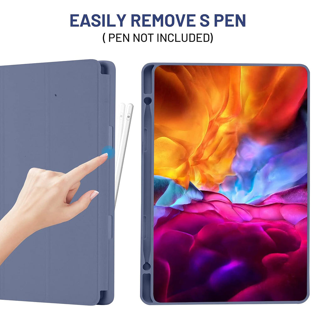 Housse pour Samsung Galaxy Tab S6 Lite (2024) / Tab S6 Lite (2022) / Tab S6 Lite (2020), Techsuit, Flex Trifold, Violet