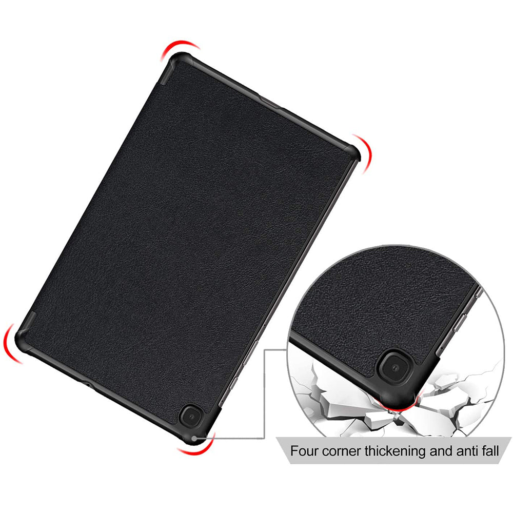 Coque pour Samsung Galaxy Tab S6 Lite (2024) / Tab S6 Lite (2022) / Tab S6 Lite (2020), Techsuit, FoldPro, Noire