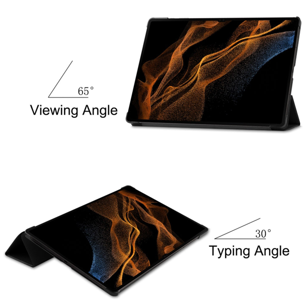 Coque pour Samsung Galaxy Tab S8 Ultra, Techsuit, FoldPro, Noire