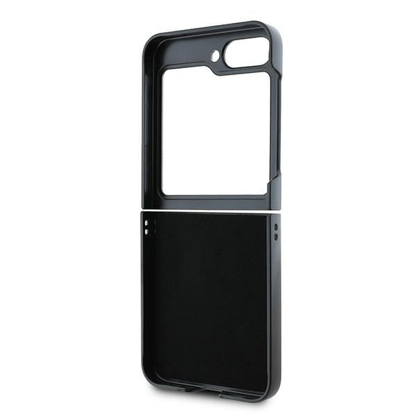 Étui pour Samsung Galaxy Z Flip7 FE F761 / Z Flip6 F741, DKNY, Motif à Rayures Imprimées à Carreaux, Rose
