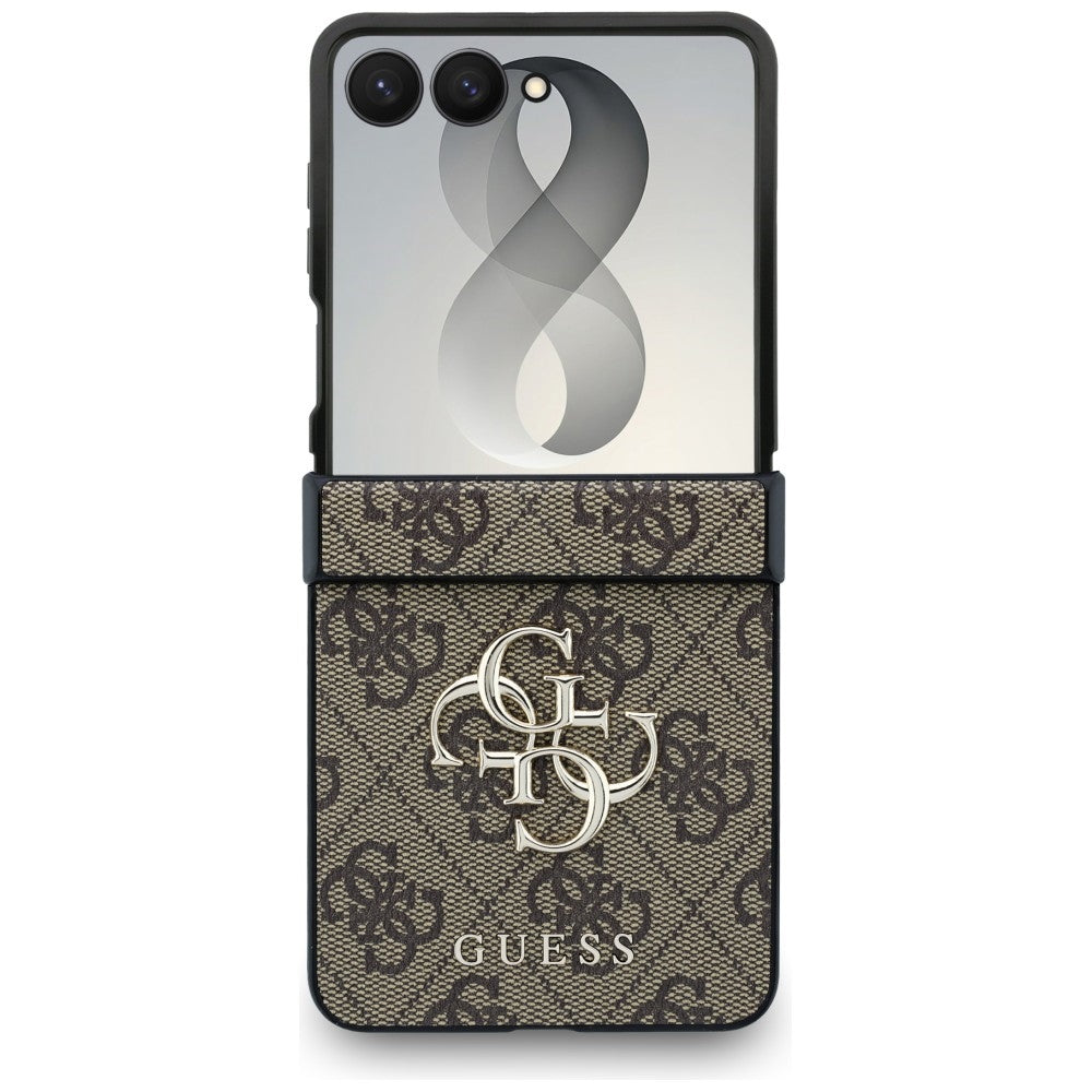 Coque pour Samsung Galaxy Z Flip8 F776, Guess, 4G Big Logo, Marron
