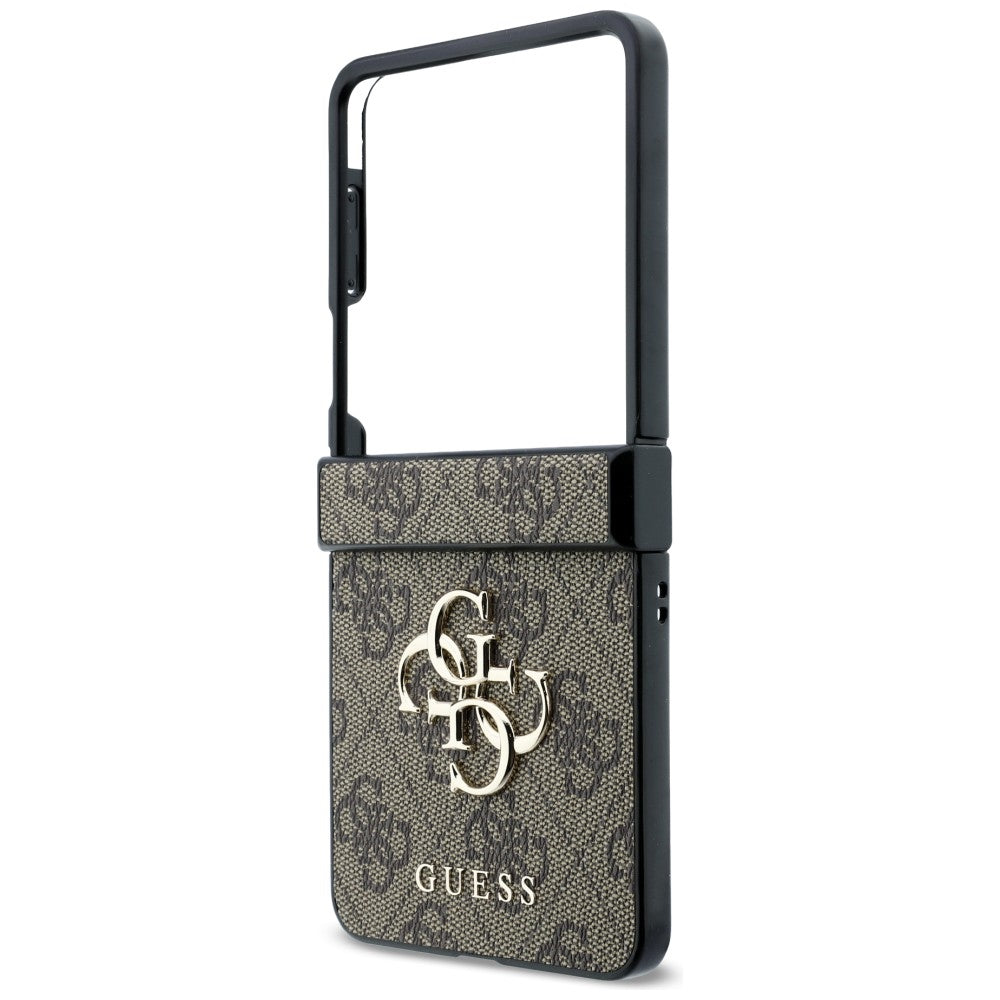 Coque pour Samsung Galaxy Z Flip8 F776, Guess, 4G Big Logo, Marron