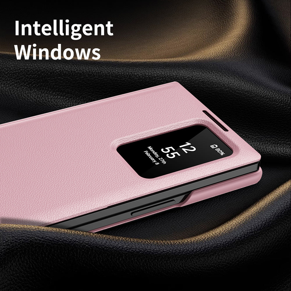 Coque pour Samsung Galaxy Z Fold3 5G F926, Techsuit, SmartView, Rose