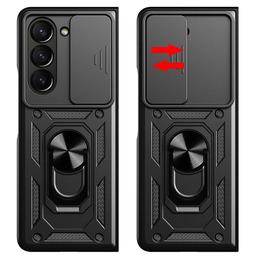 Coque pour Samsung Galaxy Z Fold5 F946, Techsuit, CamShield, Noire