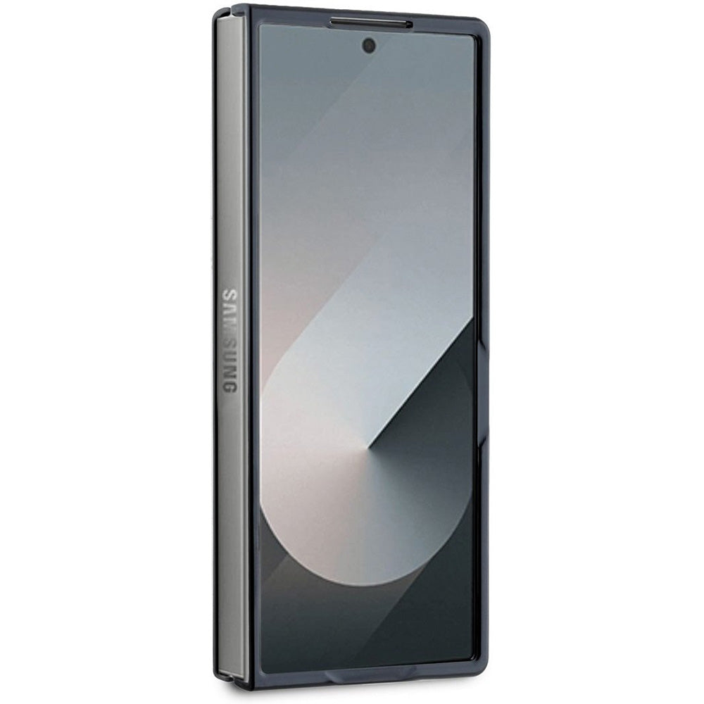 Étui pour Samsung Galaxy Z Fold6 F956, Guess, Logo Métal 4G, Marron