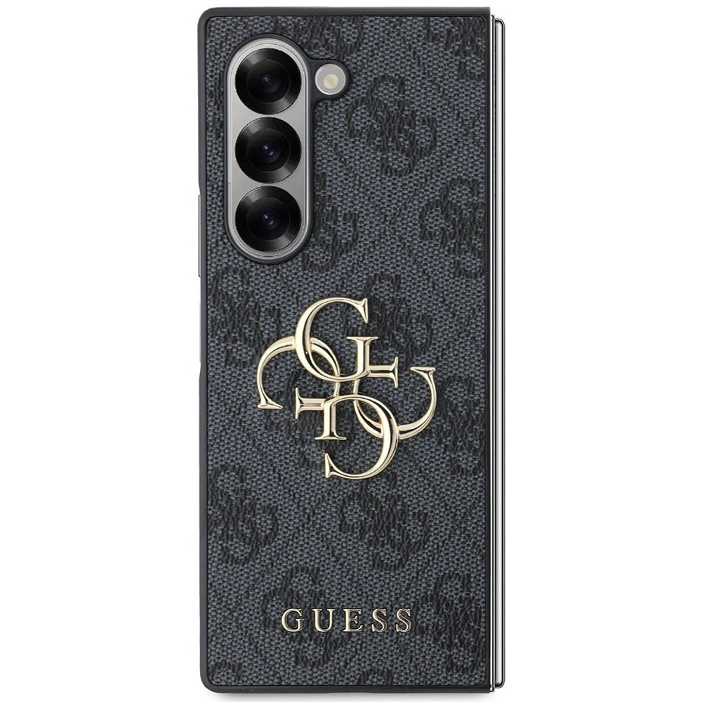 Case for Samsung Galaxy Z Fold6 F956, Guess, 4G Metal Logo, Black