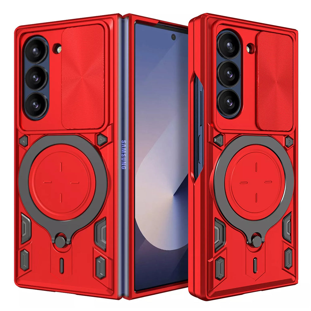 Coque pour Samsung Galaxy Z Fold6 F956, Techsuit, CamGuard Pro, Rouge